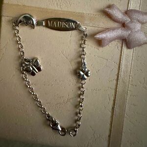 14K White Gold baby bracelet “Madison”